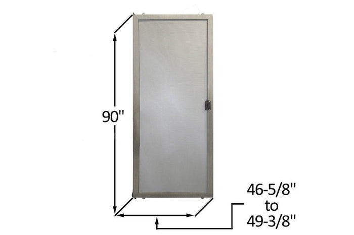 Do - It - Yourself Mill Sliding Screen Door Kit - 46 - 5/8" to 49 - 3/8" x 90" - Reflect Window & Door