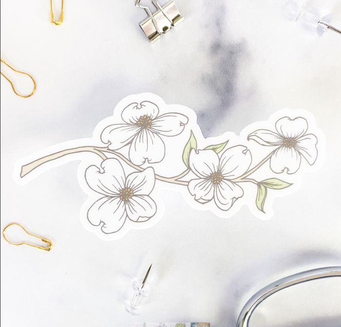 Dogwood Flowers Sticker