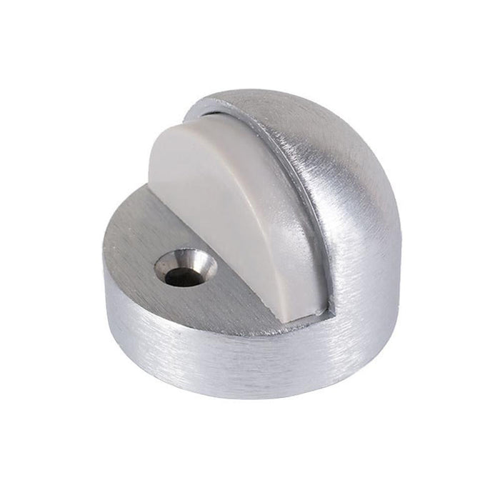 Dome High Profile Floor Door Stop in Brushed Aluminum - Reflect Window & Door