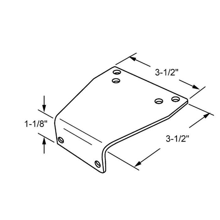 Dorma 644 Duronodic Closer Parallel Arm Bracket for Aluminum Doors - Reflect Window & Door