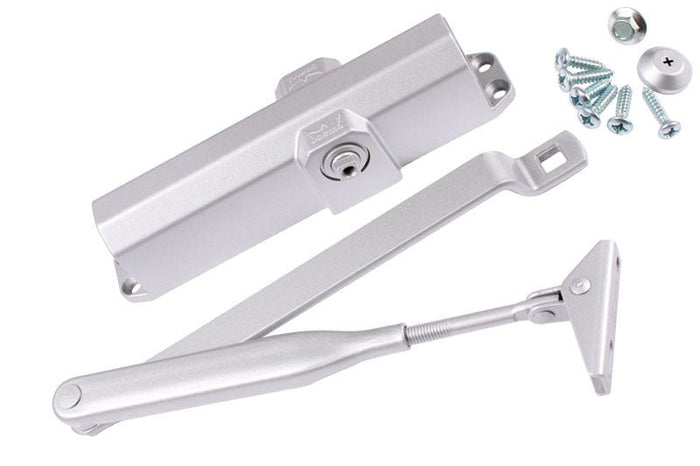 Dorma Residential Door Closer 4 - Aluminum Finish, Durable & Quiet - Reflect Window & Door