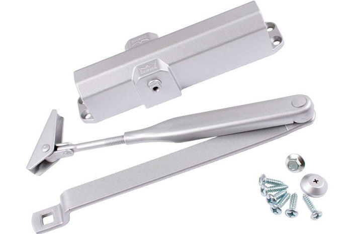 Dorma Residential Door Closer 4 - Aluminum Finish, Durable & Quiet - Reflect Window & Door
