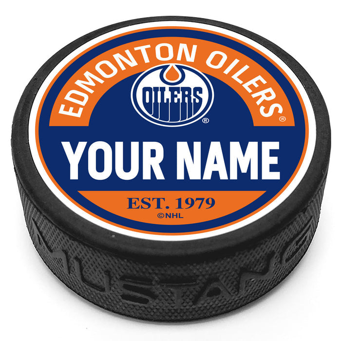 Edmonton Oilers Puck - Personalized