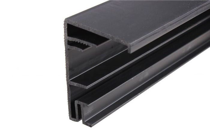Entry Door 35 - 7/8" Black Vinyl Top for Outswing Threshold – Replacement Vinyl Threshold Cap - Reflect Window & Door