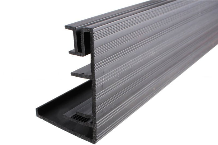 Entry Door 35 - 7/8" Black Vinyl Top for Outswing Threshold – Replacement Vinyl Threshold Cap - Reflect Window & Door