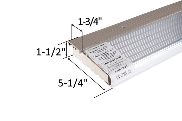 Entry Door 36" Inswing Aluminum Tan Vinyl Top Sill System – Replacement Inswing Door Sill - Reflect Window & Door