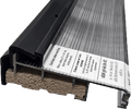 Entry Door 36" Inswing Black PVC Cap Sill System - Reflect Window & Door