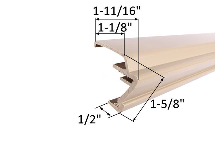 Entry Door 36" Vinyl Top for Inswing Threshold – Replacement Vinyl Threshold Cap - Reflect Window & Door
