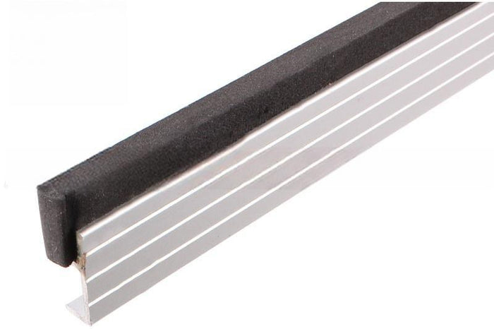 Entry Door Aluminum & Neoprene Weatherstrip – 7 Ft Replacement Door Seal for Weatherproofing - Reflect Window & Door