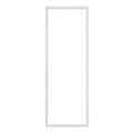 Universal White PVC Door Insert 20 x 64 Frame Only – Easy Install Replacement Frame - Reflect Window & Door