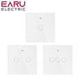 EU Tuya WiFi Smart Light Switch with Glass Panel, Touch Sensor Smart Wall Switch with No Neutral Wire, Google Home.