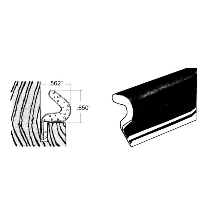 Entry Door Black Foam - Tite Kerf Mounted Weatherseal – Energy - Efficient Seal Strip - Reflect Window & Door