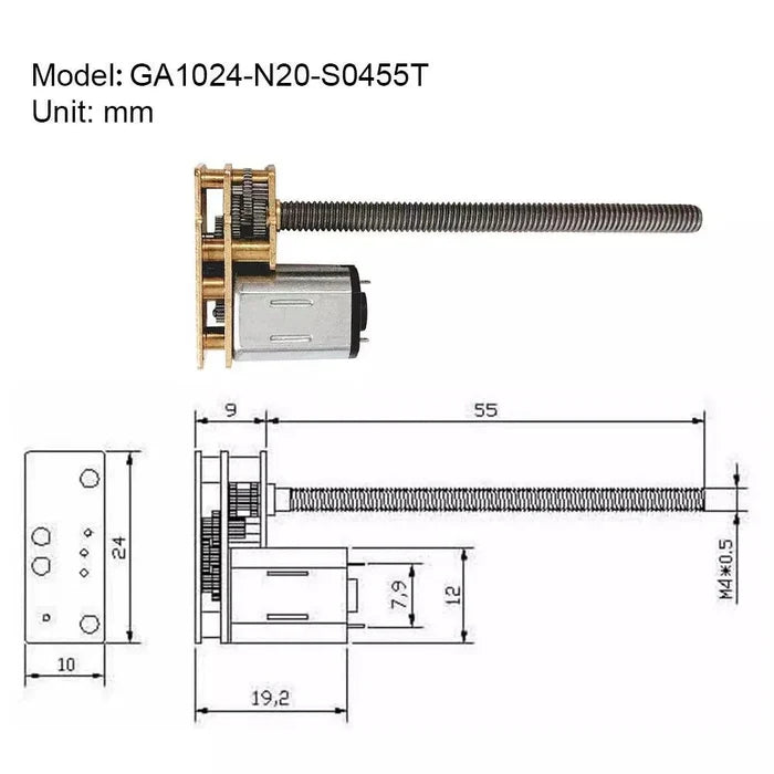 m4 long shaft motor,flip n20 gear motor
