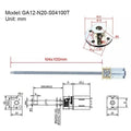 100mm thread motor,dc motor n20 m4,dc motor ga12 n20