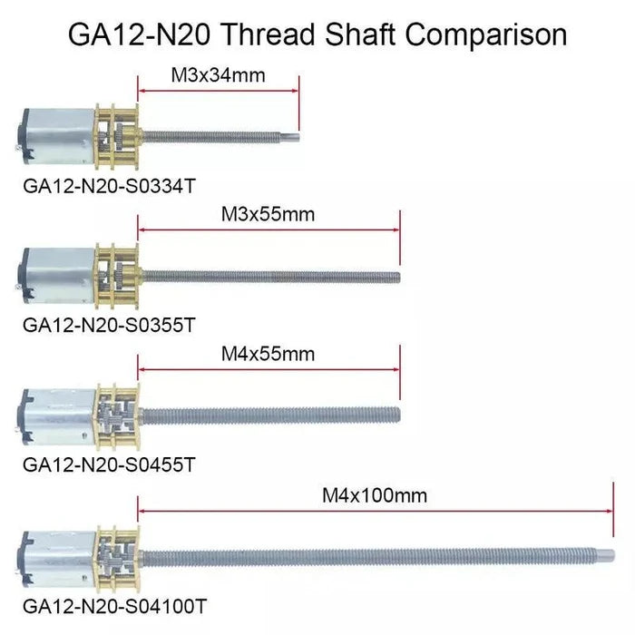 55mm thread dc motor