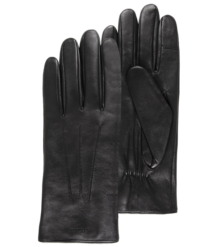 Gants Homme tactiles doublés chaud Noir