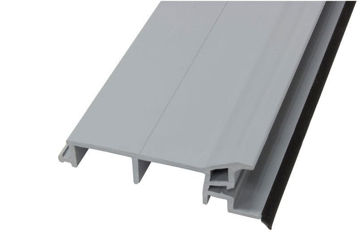 Gray Vinyl Entry Door Threshold for 2x6 Wall – Residential Weatherproof Replacement Sill - Reflect Window & Door