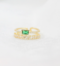 Green Diamond Samantha Ring