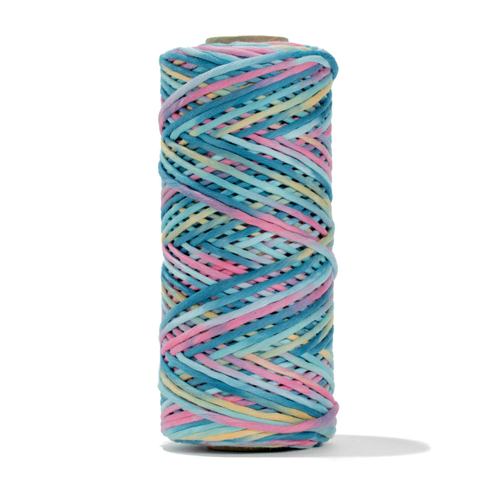 Hand Painted Soft Cotton Cord 4mm - 1 Single Strand - Unicorn