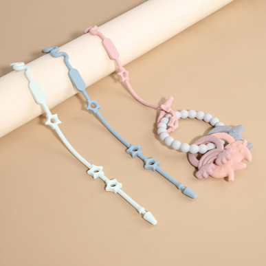 Extra long silicone hanging strap green blue pink