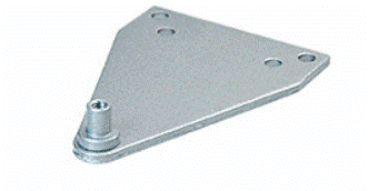 Commercial Store Front Door Satin Aluminum Parallel Arm Bracket For Surface Mount Door Closers - Reflect Window & Door