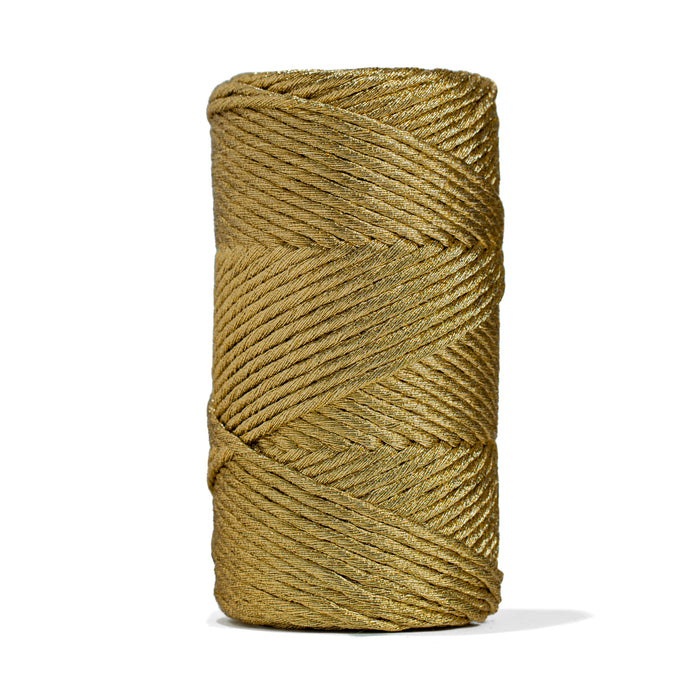 Holly Jolly Cord 3mm Single Strand - Gold
