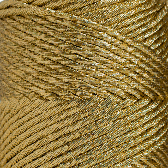 Holly Jolly Cord 3mm Single Strand - Gold