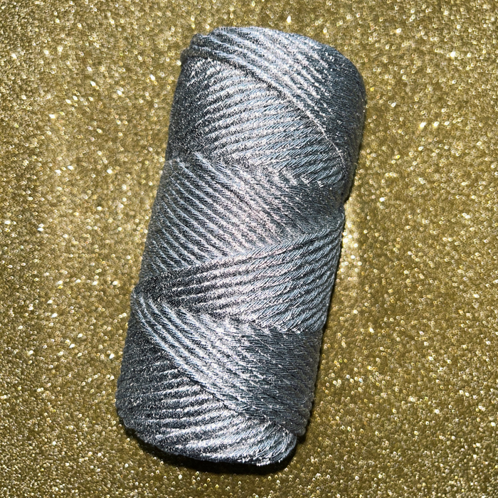 Holly Jolly Cord 3mm Single Strand - Silver