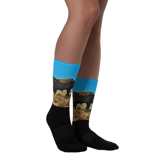 I Dare You - Black foot socks