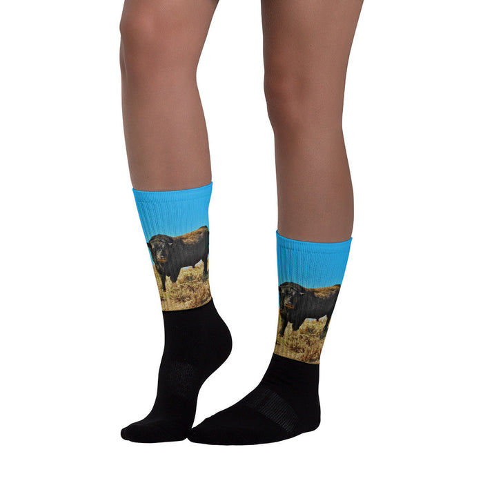 I Dare You - Black foot socks