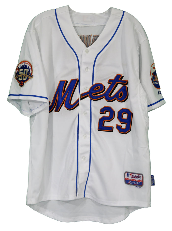 Ike Davis New York Mets Signed Autographed White #29 Jersey JSA COA
