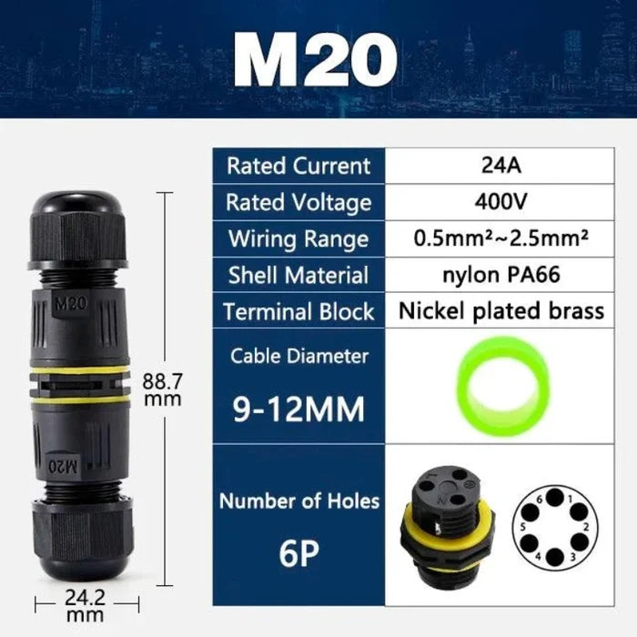 6P 9.0-12.0mm / 1 Set