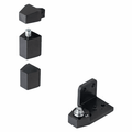 Jackson® Dark Bronze Right - Hand 3/4" Offset Pivot Hinge Set – Flush Frame Face Commercial Door Pivot - Reflect Window & Door