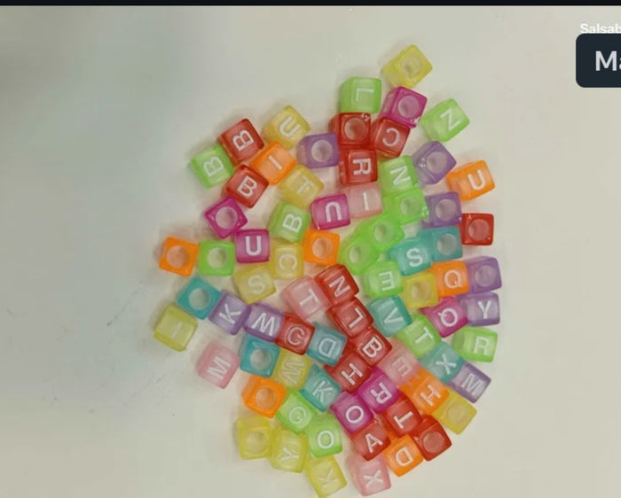 JAGS CRAFT BEADS ALPHABET SQUARE BIG