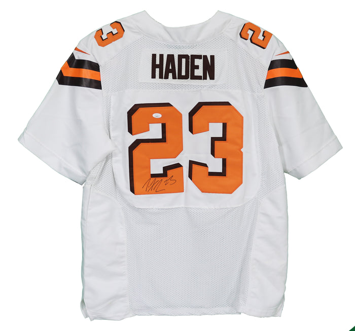 Joe Haden Cleveland Browns Signed Autographed White #23 Jersey Size 52 JSA COA