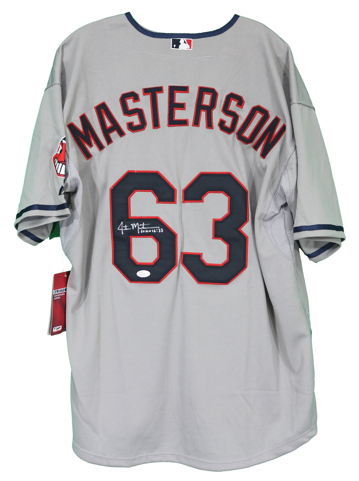 Justin Masterson Cleveland Indians Signed Autographed Gray #63 Jersey JSA COA