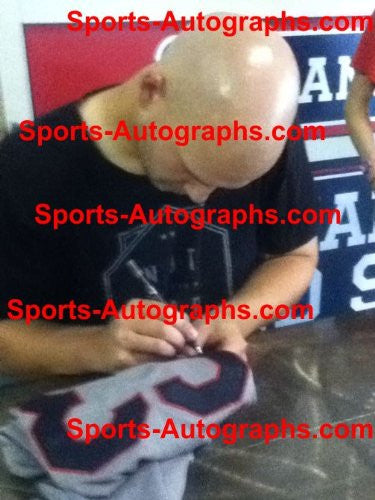 Justin Masterson Cleveland Indians Signed Autographed Gray #63 Jersey JSA COA