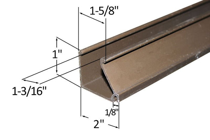 Kawneer 450 Series Glazing Stop - Bronze Anodized Commercial Replacement Part - Reflect Window & Door
