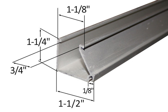 Kawneer 451 Series Clear Anodized Glazing Stop for Storefronts - Reflect Window & Door
