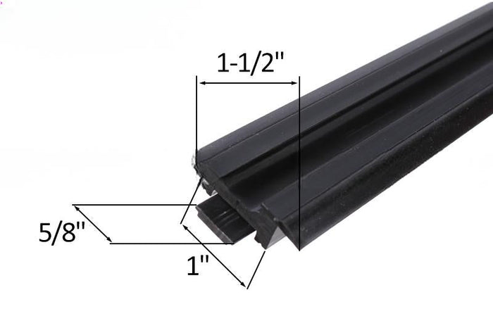 Kawneer Black 48" Commercial Storefront Door Sweep – Weatherproof Seal - Reflect Window & Door