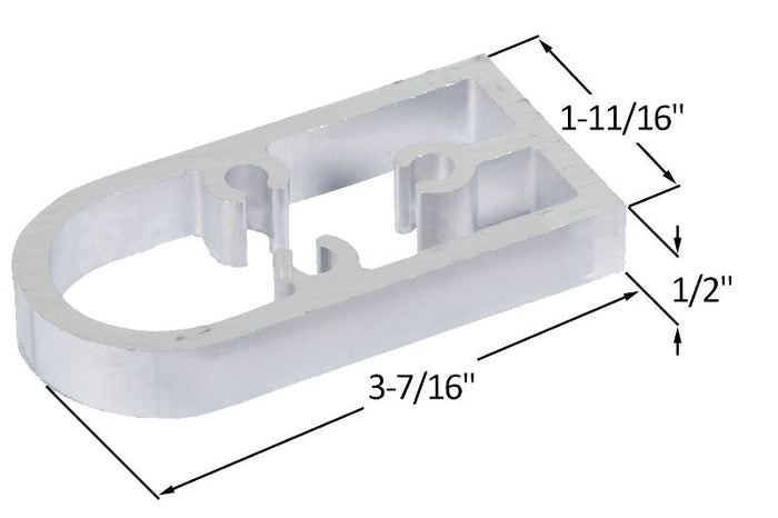Kawneer 1/2" Aluminum Storefront Door Pivot Shim - Reflect Window & Door