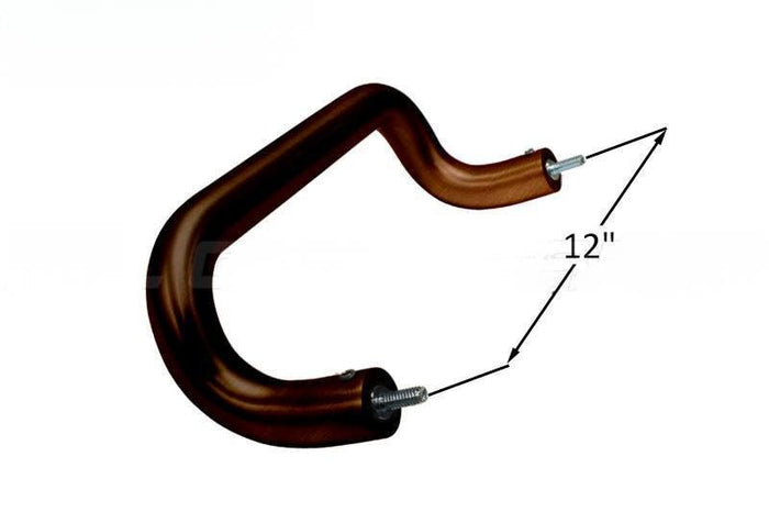 Kawneer 12" Bronze Aluminum Commercial Door Pull Handle - Reflect Window & Door