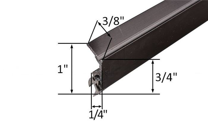 Kawneer Bronze 1/4" Beveled Door Stop - Reflect Window & Door