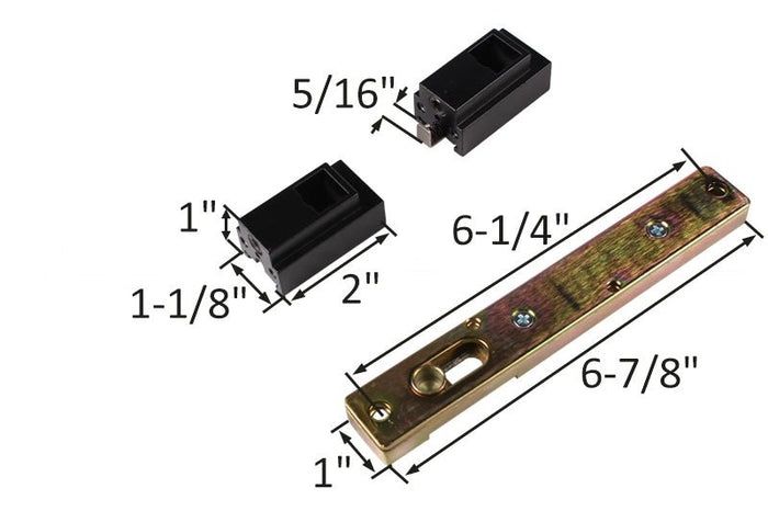 Kawneer Bronze 2 - 1/4" Exit Conversion Kit for 1686 Series Doors - Reflect Window & Door