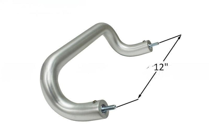 Kawneer 12" Clear Anodized Aluminum Commercial Pull D Handle - Reflect Window & Door