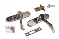 Larson Brushed Nickel Handle Set for Residential Swinging Screen & Storm Doors - Reflect Window & Door