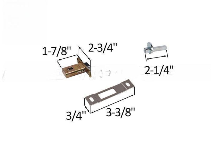 Larson Brushed Nickel Handle Set for Residential Swinging Screen & Storm Doors - Reflect Window & Door