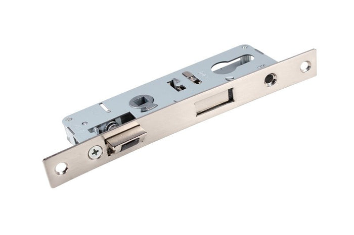 Satin Nickel Mortise Lock for Residential Swinging Screen and Storm Doors - Reflect Window & Door