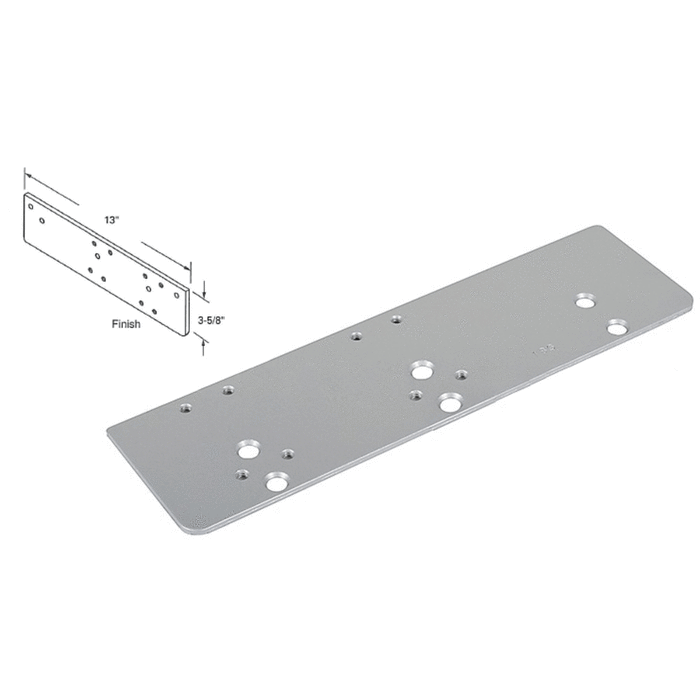 Commercial Door LCN Parallel Arm Drop Plate - Aluminium - Reflect Window & Door