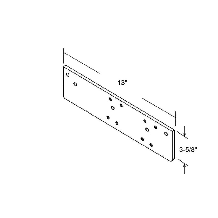 LCN Aluminum Parallel Arm Drop Plate for Commercial Doors - Reflect Window & Door